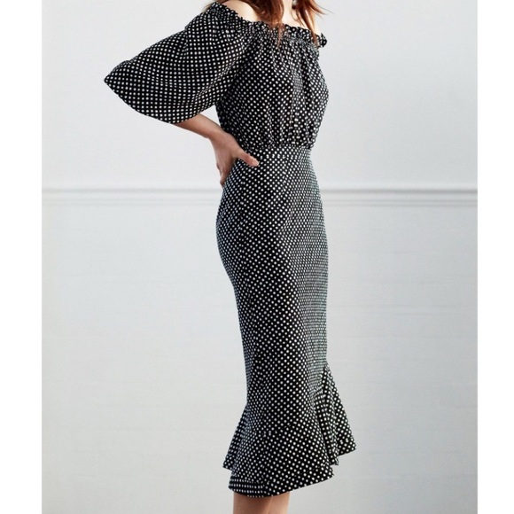saloni polka dot dress